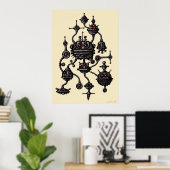 Cool robotics graphic art poster (Thuiskantoor)