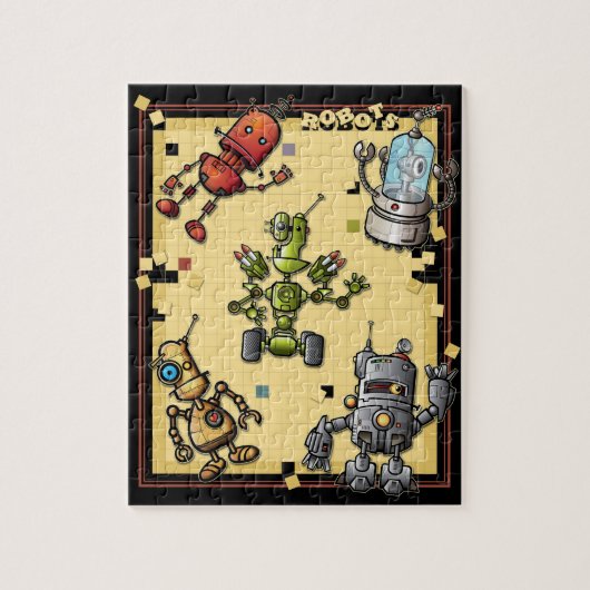 Cool Robots Puzzle Legpuzzel (Verticaal)
