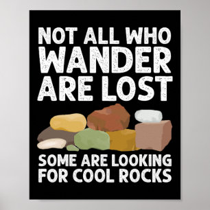 Cool Rock Collector Art voor dames Geology Hunt Poster
