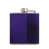 Cool Rock-drum op een metalen Paarse muziekmaatkol Heupfles (Achterkant)