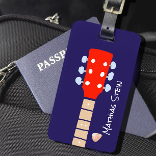 Cool Rock Guitar Musicians Travel Bagagelabel