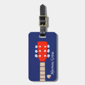 Cool Rock Guitar Musicians Travel Bagagelabel (Voorkant verticaal)