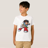 Cool Rock Star Gitarist Fun Musician T-shirt (Voorkant volledig)