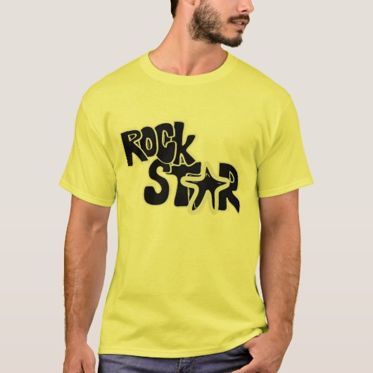 Cool Rock Star Rock n Roll t-shirt design (Devant)