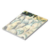 Cool Rock Stone Owl Facs met ogen Notitieblok (Gedraaid)