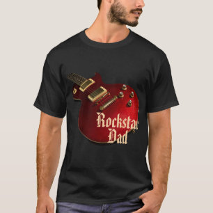 Cool Rockstar Pap Rode Gitaar World Tour Concert T-shirt