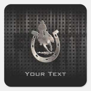 Cool Rodeo Vierkante Sticker