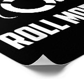 Cool Roll Model _ Funny Handicapped Person Wheelch Poster (Hoek)