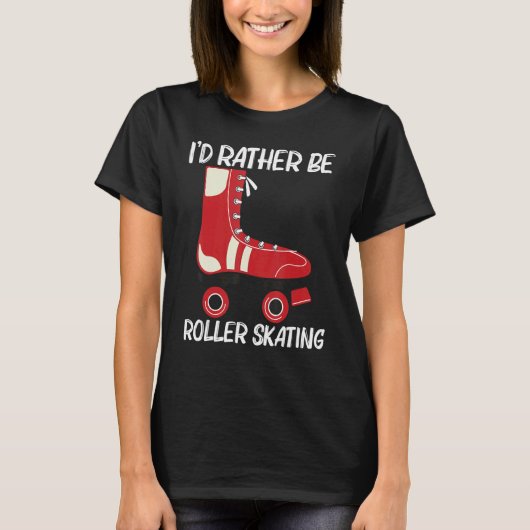 Cool Roller Skating For Men Women Recreational Spo T-shirt (Voorkant)