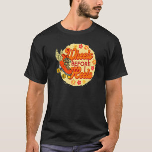 Cool Roller Skating Schaats Girl 1970s Retro T-shirt