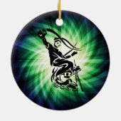 Cool Rollerblade Gift Keramisch Ornament (Achterkant)