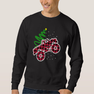 Cool rood geruit boerentransport Christmas OutfitH Trui