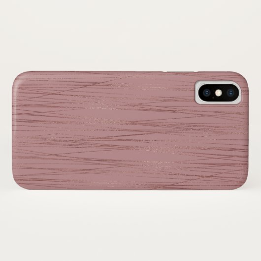 Cool Roos Gold Foil Striped Pattern Case-Mate iPhone Case (Achterkant (horizontaal))