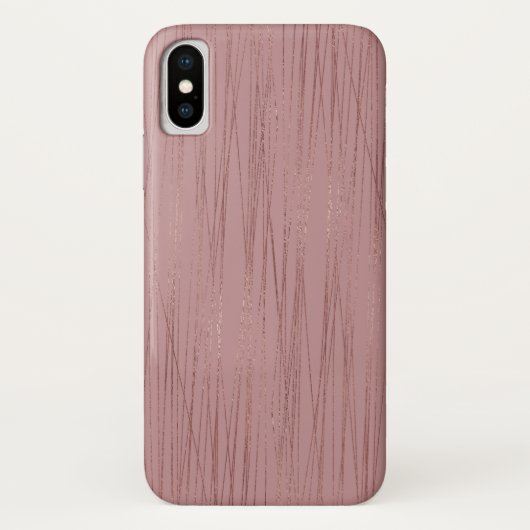 Cool Roos Gold Foil Striped Pattern Case-Mate iPhone Case (Achterkant)