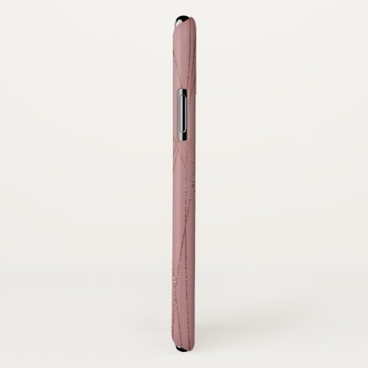 Cool Roos Gold Foil Striped Pattern Case-Mate iPhone Case (Achterkant / rechts)
