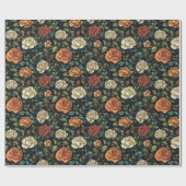 Cool Roos Rustic Wrapping Paper Cadeaupapier (Vlak)