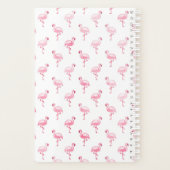 Cool rose Tropical Flamingo Patte sur blanc (Dos)