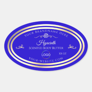 Cool Royal Blue Produit Étiquette Gold Frame avec 