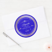 Cool Royal Blue Produit Étiquette Gold Frame avec  (Enveloppe)