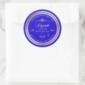 Cool Royal Blue Produit Étiquette Gold Frame avec  (Sac)