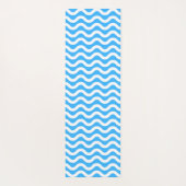 Cool Royal Blue Waves Surfende Yoga Mat (Achterkant)