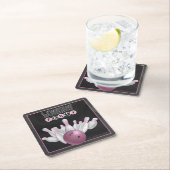 Cool Roze Bowling Party Onderzetters (Insitu)