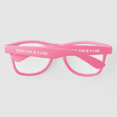 Cool roze custom promo zonnebril voor vrouwen (Achterkant)