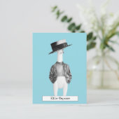 Cool Rubber Chicken Briefkaart (Staand voorkant)