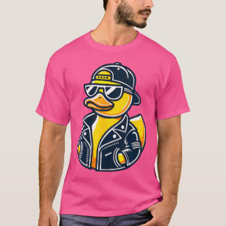 Cool Rubber Duck Kostuum Gangster Style Funny Hip T-shirt