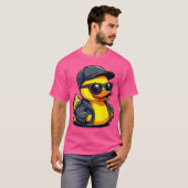 Cool Rubber Duck Kostuum Gangster Style Funny Hip T-shirt (Voorkant volledig)