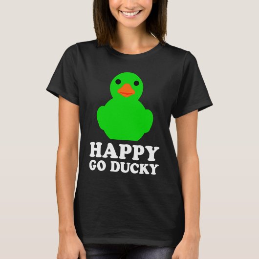 Cool Rubber Duck Lover Lucky Ducky Quack Cute Anim T-shirt (Voorkant)