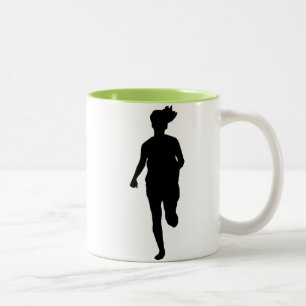 Cool Running Girl Tweekleurige Koffiemok