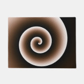 COOL Rust Brown Spiral Patroon Deurmat (Voorkant)