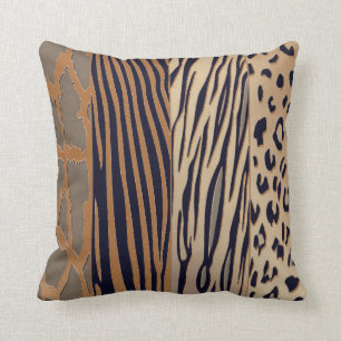 Cool Rustic Animal imprimé Zebra Stripe Coussin