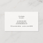 Cool Rustic Copper Circle Emblem Black Chalkboard Visitekaartje (Achterkant)