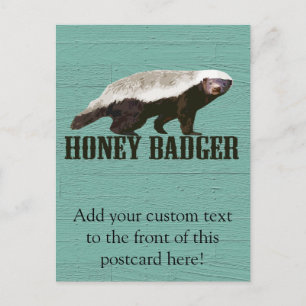 Cool Rustic Honey Badger Briefkaart