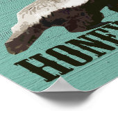 Cool Rustic Honey Badger Poster (Hoek)