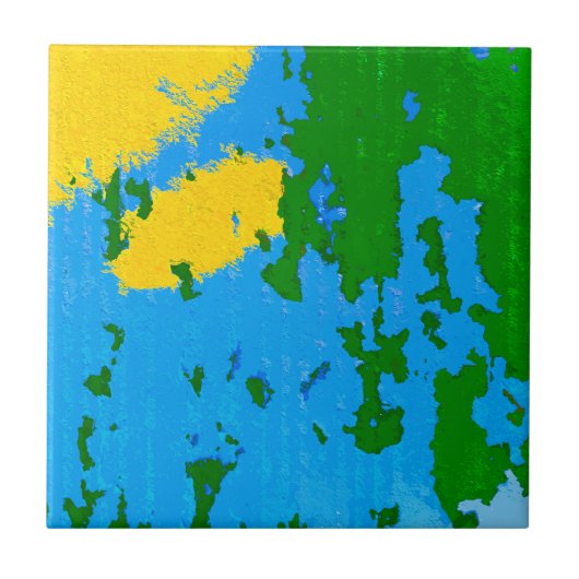 Cool Rustic Peeling Paint Tegeltje (Voorkant)