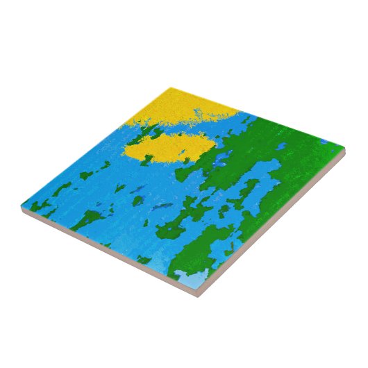 Cool Rustic Peeling Paint Tegeltje (Zijkant)