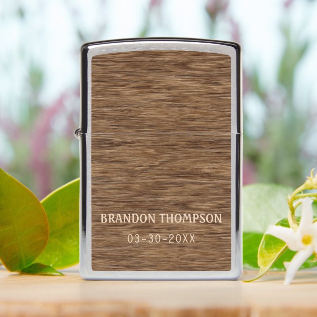 Cool Rustic Woodgrain Wood Pattern (On Table)