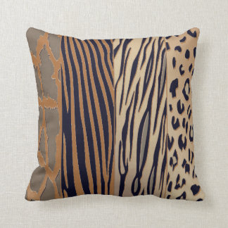 Cool rustieke dier gedrukt zebra streep kussen