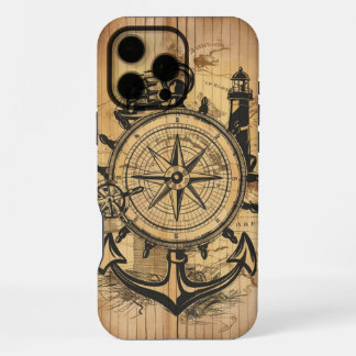 Cool Rustieke Nautilus Ontdekkingsreiziger iPhone 16 Pro Max Hoesje