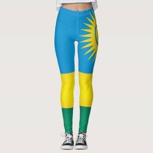 Cool Rwanda Flag Mode Leggings
