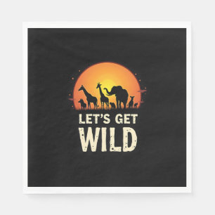 Cool Safari Design voor mannen Vrouwen Kinder Safa Servet
