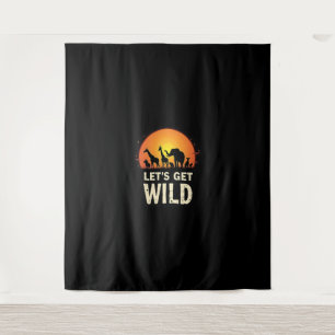 Cool Safari Design voor mannen Vrouwen Kinder Safa Wandkleed
