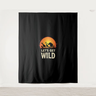 Cool Safari Design voor mannen Vrouwen Kinder Safa Wandkleed