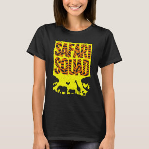 Cool Safari Squad voor mannen Wildlife Animal Gr T-shirt
