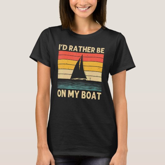 Cool Sailing For Men Women Boating Nautical Sail B T-shirt (Voorkant)