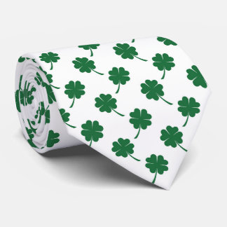 Cool Saint Patrick's Day four leaf clover Stropdas