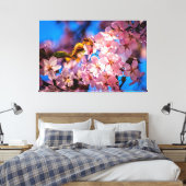 Cool Sakura Garland Canvas Afdruk (Insitu (Slaapkamer))